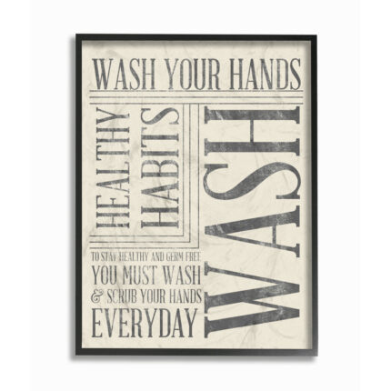 Fenndhy ” Wash Your Hands “ - Chic Decora