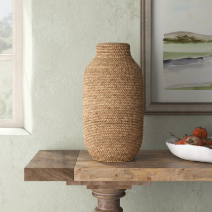 Fez Handmade Seagrass Table Vase - Chic Decora