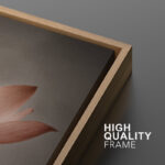 Flower Blossom Lotus Flower Pictures Minimalist Floral Bathroom Decor Large Gallery Wrapped Canvas Print Wall Art - Image 6