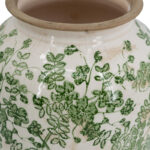 Flower Vase - 7.5" x 7.5" x 14.5" - Green/White - Image 6