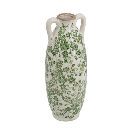 Flower Vase – Green/White - Chic Decora