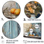 Flower vase oranges country Farmhouse - Flowers Wall Decor - Image 4