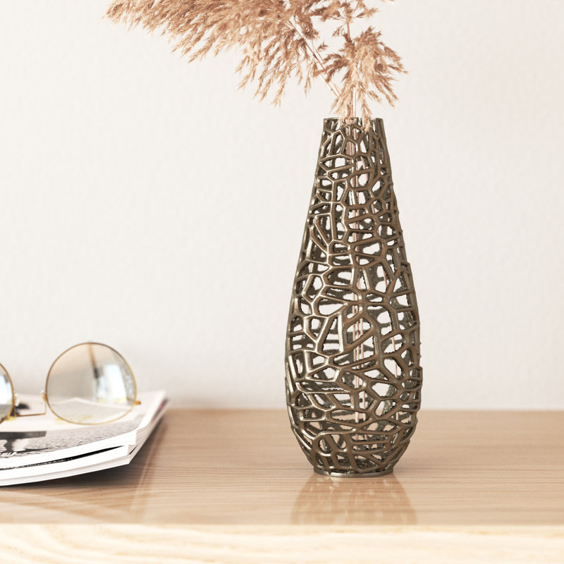 Fogel Intertwined Metal Decorative Table Vase