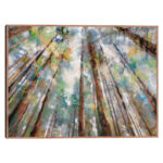 Forest Colors by Studio Arts Canvas Wall Art Print with Taupe Frame - 43" x 57" - Image 4