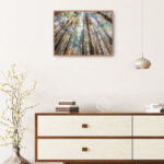 Forest Colors by Studio Arts Canvas Wall Art Print with Taupe Frame - 43" x 57" - Image 5