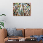 Forest Colors by Studio Arts Canvas Wall Art Print with Taupe Frame - 43" x 57" - Image 6