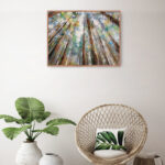 Forest Colors by Studio Arts Canvas Wall Art Print with Taupe Frame - 43" x 57" - Image 8