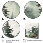 Forest Pine Tree Misty Morning I - Forest wall art print, Forest pine tree canvas art - Image 4