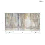 Forest Reflections Triptych 3-piece Canvas Wall Art Set - Image 4