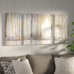 Forest Reflections Triptych 3-piece Canvas Wall Art Set - Image 2