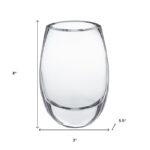 Francky 8" Cylinder Crystal Glass Table Vase - Image 3