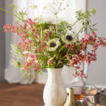 French Perle Giftware White 8" Fluted Vase - Image 2