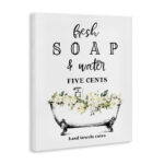 Fresh Soap And Water Bath Tub Bathroom Design - Graphic Art Print - Image 2