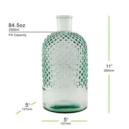 Gabilan Handmade Glass Decorative Bottle - Chic Decora