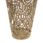 Gathel Aluminum Metal Art Deco Inspired Arched Geometric Decorative Vase - Image 3