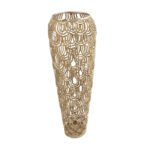 Gathel Aluminum Metal Art Deco Inspired Arched Geometric Decorative Vase - Image 4