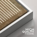 Geometric Abstract Line Minimalist - Canvas Master Bedroom Wall Art Work 2 Pieces Print - Image 6