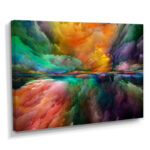 Gerard Colorful and Dark Gradient Clouds - Graphic Art on Canvas - Image 2