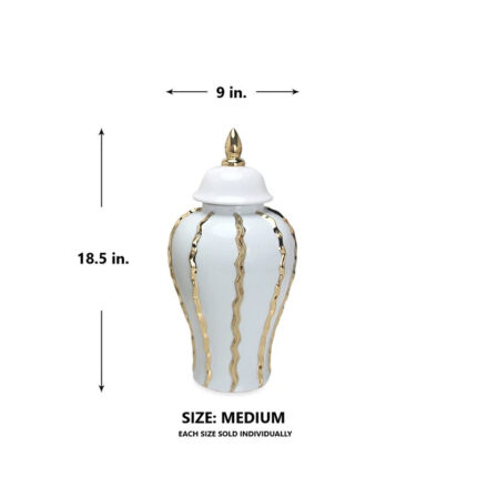 Gingell Handmade Ceramic / Porcelain Ginger Jar - Chic Decora