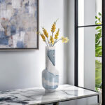 Glacier Bay Layered Cylindrical Glass Vase- Tall - Image 5