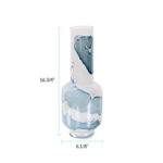 Glacier Bay Layered Cylindrical Glass Vase- Tall - Image 6