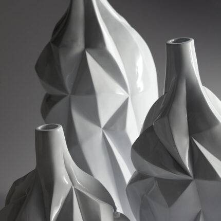 Glacier Handmade Ceramic / Porcelain Table Vase - Chic Decora