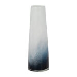Glass Blue and White Ombre Cylinder Waters Vase - Image 6