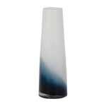 Glass Blue and White Ombre Cylinder Waters Vase - Image 7
