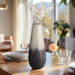 Glass Crackled Textured Vase