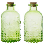 Glass Decorative Bottle (Set of 2)