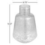 Glass Decorative Vase with Gold Rim - Image 5