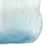 Glass Handmade Blown Decorative Blue Vase - Image 3