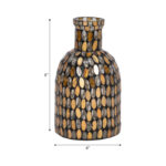 Glass Vase with Mosaic Detailing in Glam Style Design - Sleek Decorative Modern Accent Made from Durable Glass for a Stylish Versatile Display in Any Glam-Inspired Interior Setting - Image 4