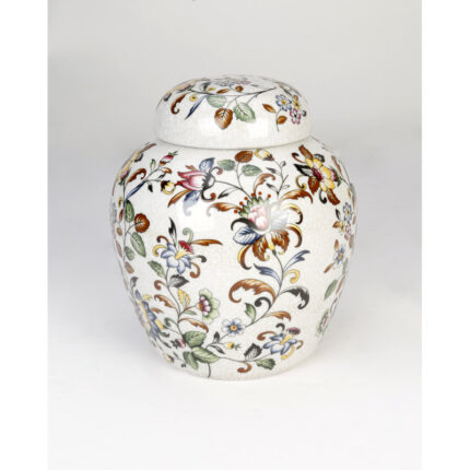 Glennville 10” Porcelain Ginger Jar - Chic Decora