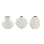 Gold Ceramic Decorative Vase with Varying Patterns Set - Image 7