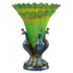 Grand Plumage Peacock Table Vase - Image 2