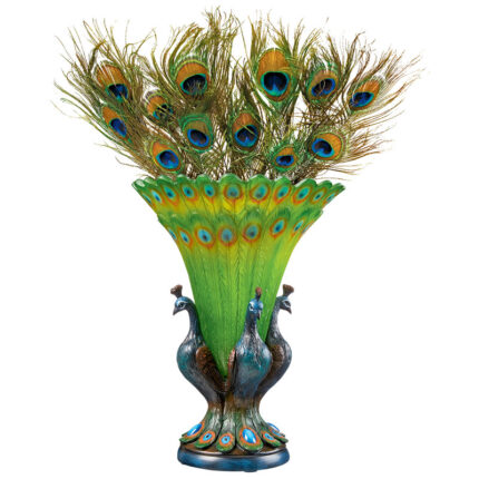Grand Plumage Peacock Table Vase - Chic Decora