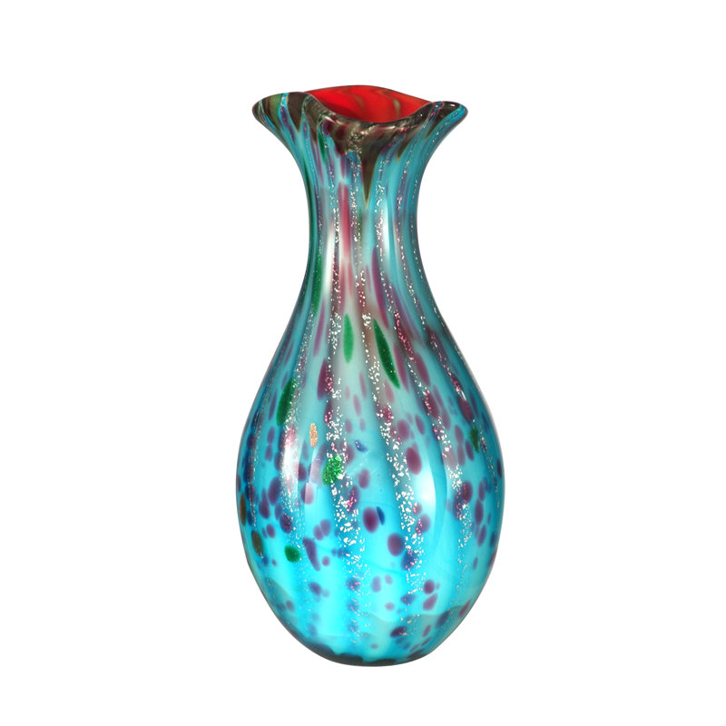 Grasty Handmade Glass Table Vase - Chic Decora