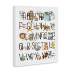 Greeley Boho Animal ABCs Canvas Art
