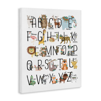 Greeley Boho Animal ABCs Canvas Art - Chic Decora