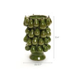Green Modern Pears 12.4-Inch Tall Vase - Image 5