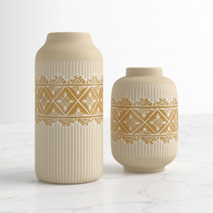 Gwenevere Handmade Stoneware Table Vase - Chic Decora