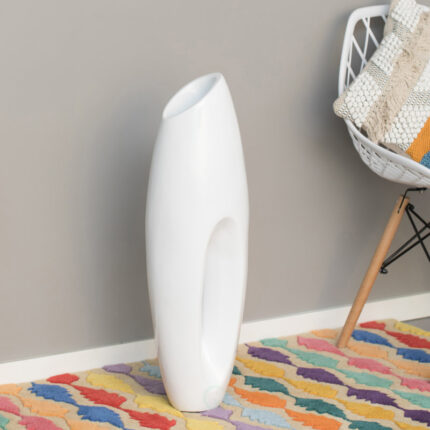 Hada White Floor Vase - Chic Decora