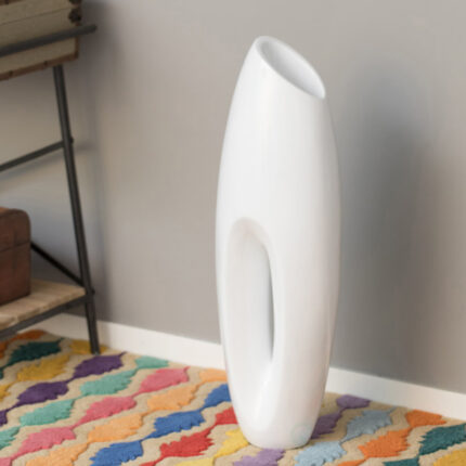 Hada White Floor Vase - Chic Decora