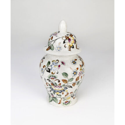 Hahira 10.5” Porcelain Ginger Jar - Chic Decora