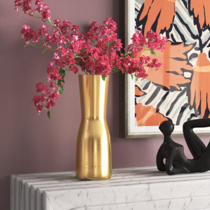 Halie Handmade Metal Table Vase - Chic Decora