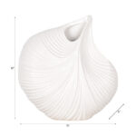 Handcrafted Earthenware Pottery Vase with Textured Detailing - Modern Decorative Accent - Image 5