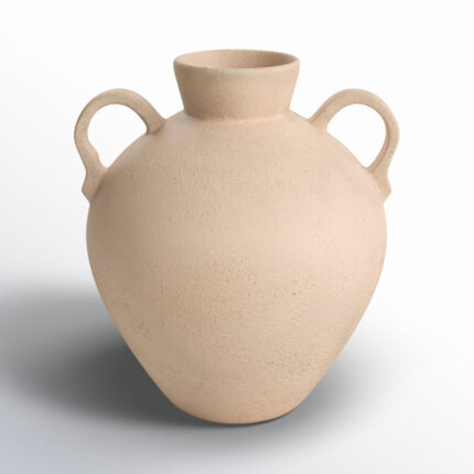 Handcrafted Terracotta Pottery Vase with Double Handles – Timeless Decorative Accent for Any Space - Chic Decora