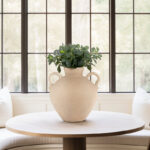 Handcrafted Terracotta Pottery Vase with Double Handles - Timeless Decorative Accent for Any Space - Image 2