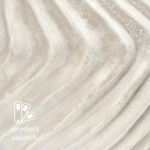 Handcrafted White Bud Shaped Ecomix Vase with Textured Wave-design - Image 8